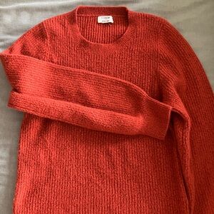 J.Crew Orange Red Knit Sweater